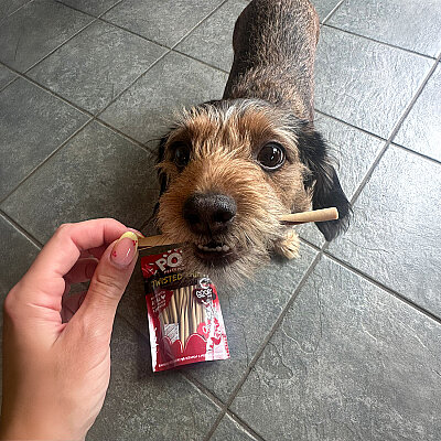 Pow Twisted Köpek Ödül Kemiği - Tavuk&Sığır, 34 Adet/200g (1)