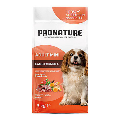 Pronature Küçük Irk Yetişkin Kuru Köpek Maması (Daily Protect) - Kuzu Etli ve Pirinçli - 3KG