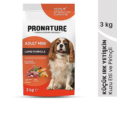Pronature Küçük Irk Yetişkin Kuru Köpek Maması (Daily Protect) - Kuzu Etli ve Pirinçli - 3KG (1)