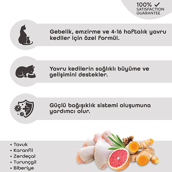 Pronature Mother & Baby Kuru Kedi Maması Tavuk Etli 1,5KG - 3
