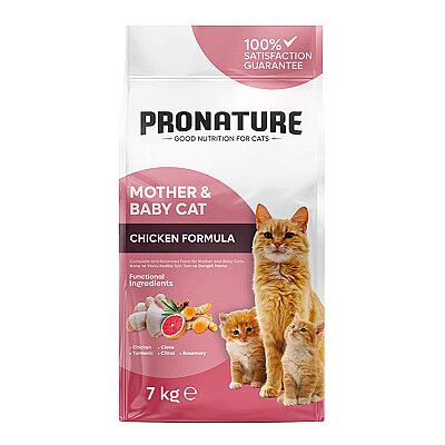 Pronature Mother & Baby Kuru Kedi Maması Tavuk Etli 7KG