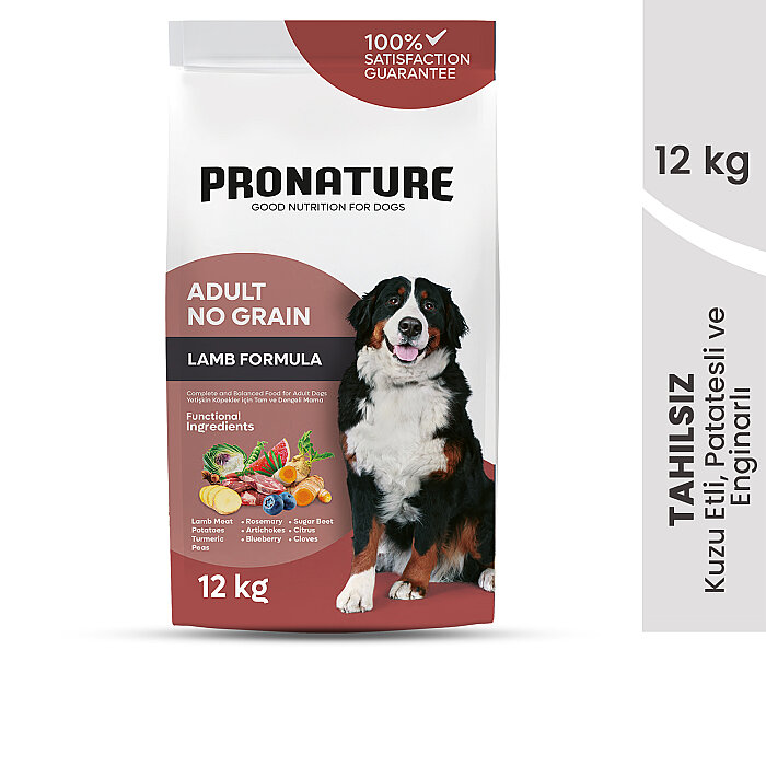 Pronature Tahılsız Yetişkin Kuru Köpek Maması (Perfect Maintenance) - Kuzu Etli Patatesli ve Enginarlı - 12 KG - 2