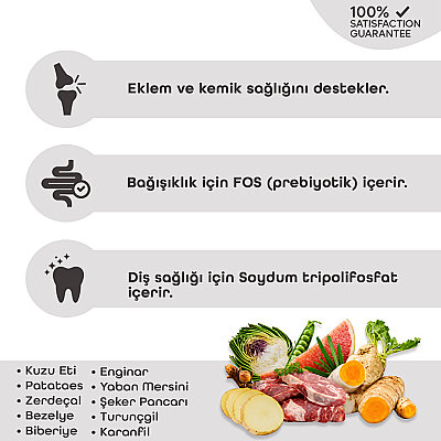 Pronature Tahılsız Yetişkin Kuru Köpek Maması (Perfect Maintenance) - Kuzu Etli Patatesli ve Enginarlı - 12 KG - 3