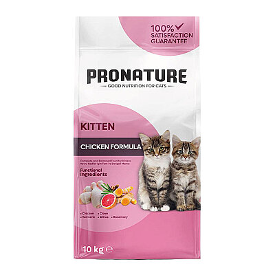 Pronature Yavru Kuru Kedi Maması (Daily Growth) - Tavuk Etli ve Pirinçli - 10KG