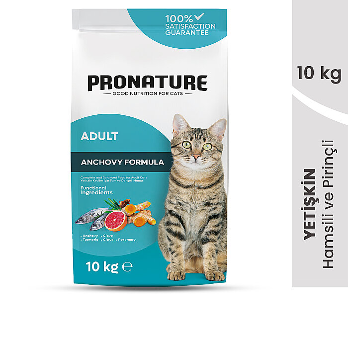 Pronature Yetişkin Kuru Kedi Maması (Daily Protect) - Hamsili ve Pirinçli - 10KG - 2
