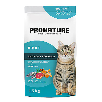 Pronature Yetişkin Kuru Kedi Maması (Daily Protect) - Hamsili ve Pirinçli - 1,5KG