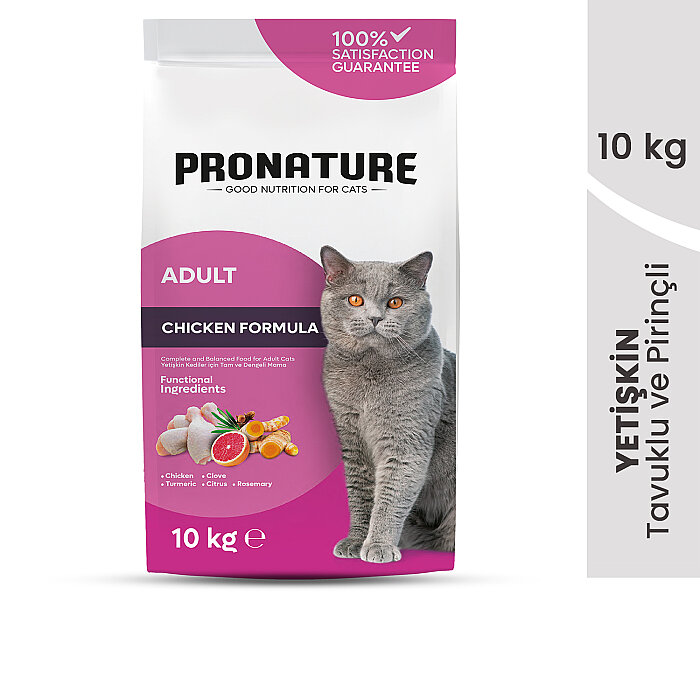 Pronature Yetişkin Kuru Kedi Maması (Daily Protect) - Tavuk Etli ve Pirinçli - 10KG - 2