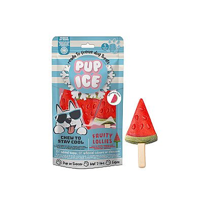 Pup Ice Dondurulabilir Köpek Ödülü - Karpuz, 3 Adet/90g