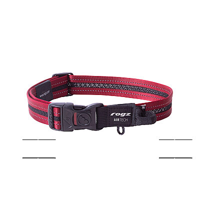 Rogz Air Tech Collar Köpek Boyun Tasması Large - Kırmızı - 1