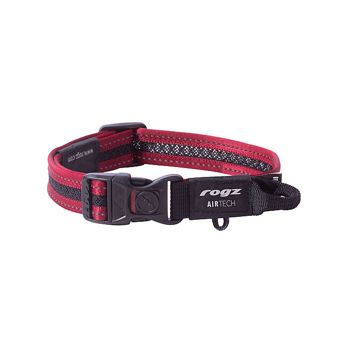 Rogz Air Tech Collar Köpek Boyun Tasması Medium - Kırmızı - 1