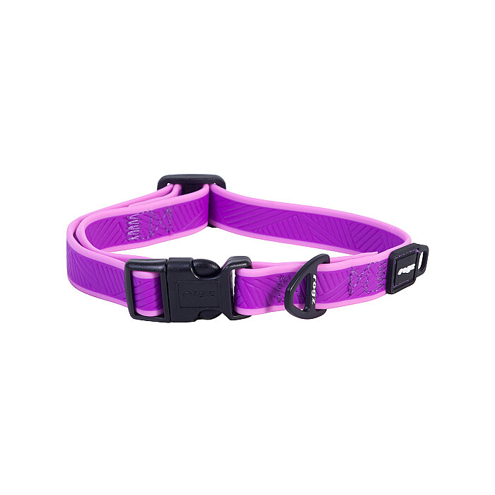 Rogz Amphibian Collar Köpek Boyun Tasması Medium - Mor - 1
