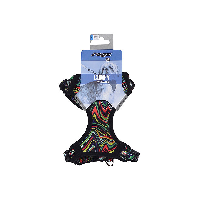 Rogz Fashion Tuig Köpek Göğüs Tasması Small - Siyah - 2