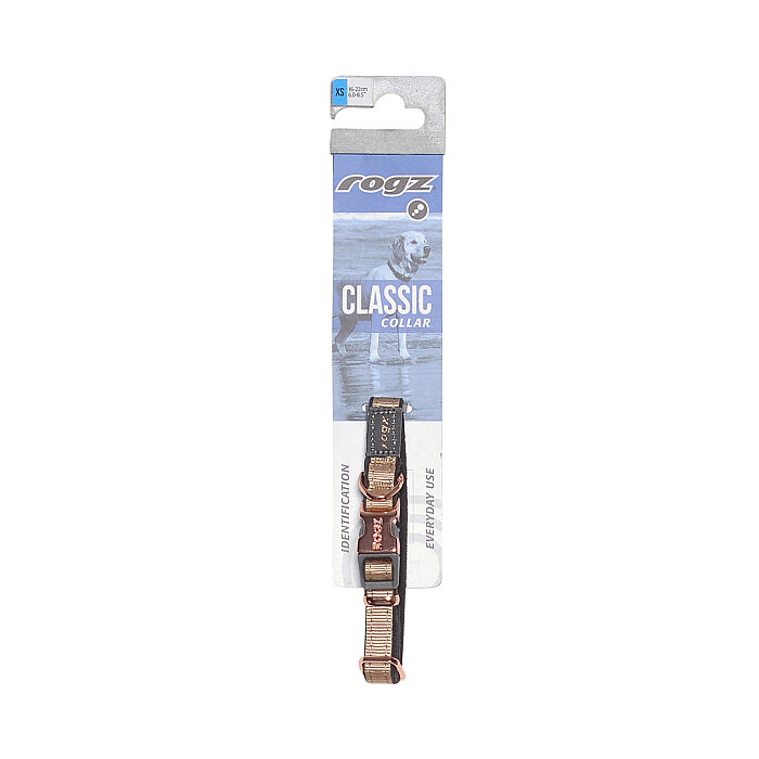 Rogz Urban Collar Köpek Boyun Tasması Xsmall - Kahverengi - 2