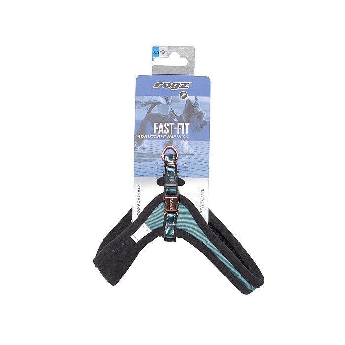 Rogz Urban Fast Fit Tuig Köpek Göğüs Tasması Medium - Turkuaz - 2