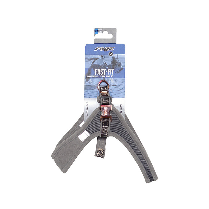 Rogz Urban Fast Fit Tuig Köpek Göğüs Tasması Small - Gri - 2