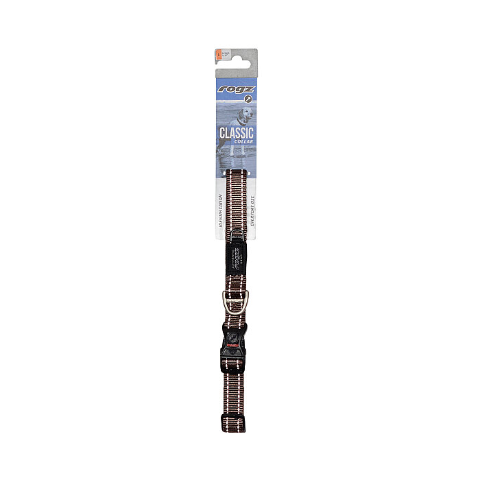 Rogz Utility Collar Köpek Boyun Tasması Large - Kahverengi - 2