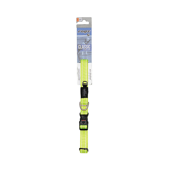 Rogz Utility Collar Köpek Boyun Tasması Large - Sarı - 2