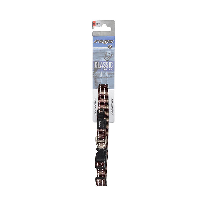 Rogz Utility Collar Köpek Boyun Tasması Medium - Kahverengi - 2