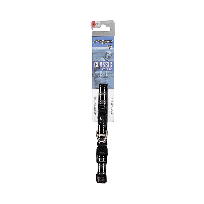 Rogz Utility Collar Köpek Boyun Tasması Medium - Siyah - 2