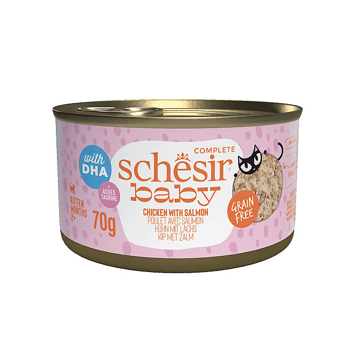 Schesir Baby Tavuk ile Somon Mus Konserve 70g - 1