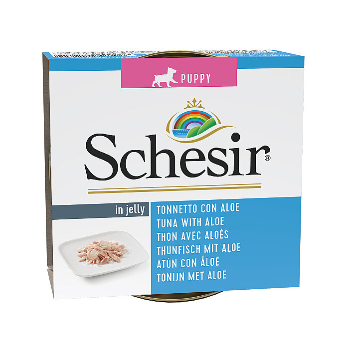 Schesir Jelly Ton Balığı ve Aloe Vera Jöle İçinde Yavru Köpek Konservesi 150g - 1