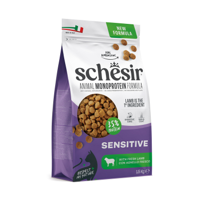 Schesir Monoprotein Sensitive Kuzulu Yetişkin Kedi Maması 1,5 kg - 2