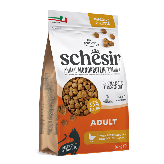 Schesir Monoprotein Tavuklu Yetişkin Kedi Maması 1,5 kg - 2