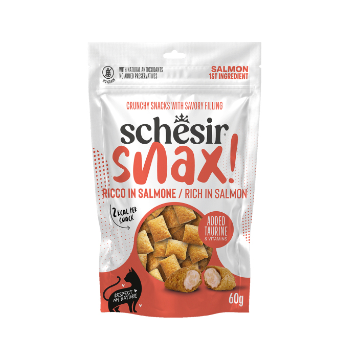 Schesir Snax Somonlu Dolgulu Kedi Ödül Maması 60 g - 1