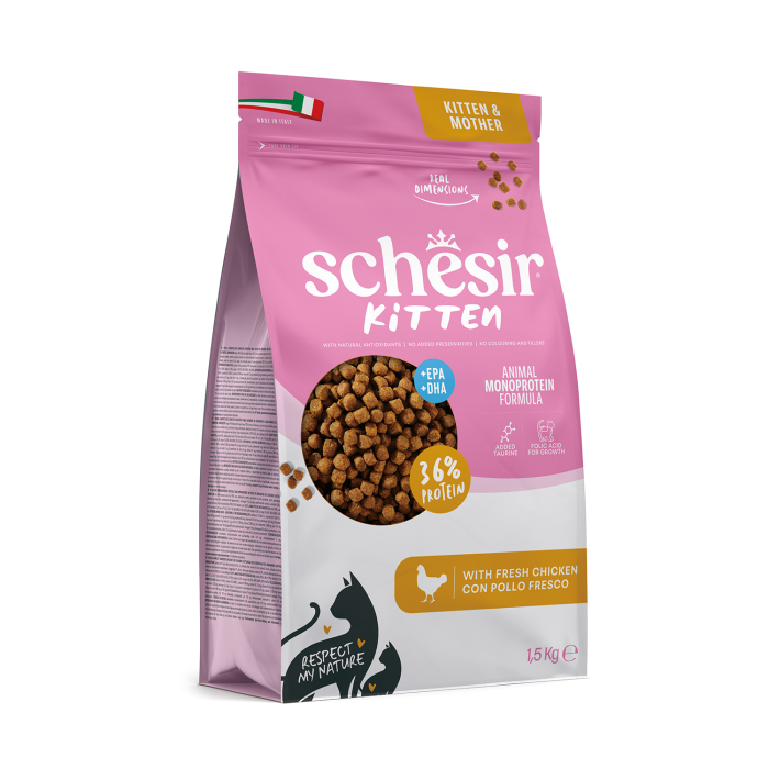 Schesir Tavuklu Yavru Kedi Maması 1,5 kg - 2