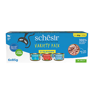 Schesir Variety Karma Yetişkin Kedi Konserve Paketi 6 AL 5 ÖDE 85 gr x 6 Adet