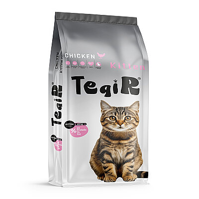 Teqir Yavru Kuru Kedi Maması Tavuklu 10 Kg
