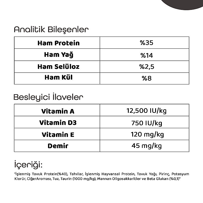 Teqir Yavru Kuru Kedi Maması Tavuklu 10 Kg - 4