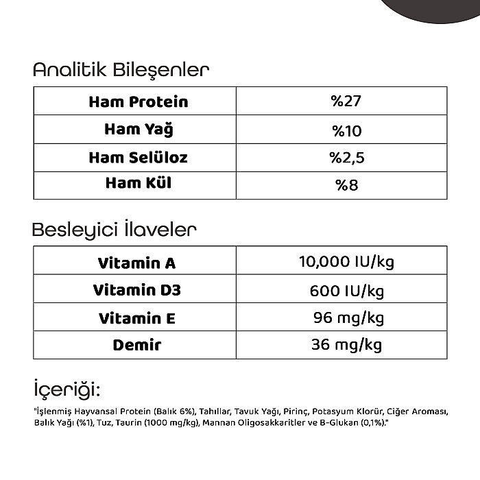 Teqir Yetişkin Kuru Kedi Maması Gurme Balıklı 10 Kg - 4