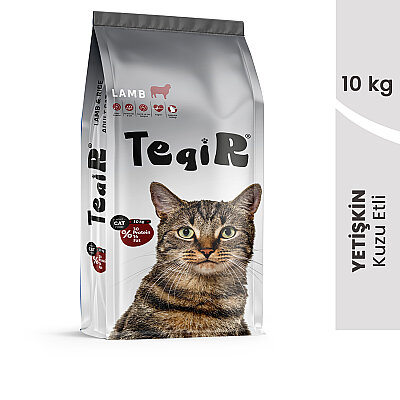 Teqir Yetişkin Kuru Kedi Maması Kuzulu 10 Kg (1)