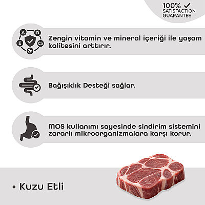 Teqir Yetişkin Kuru Kedi Maması Kuzulu 10 Kg - 3
