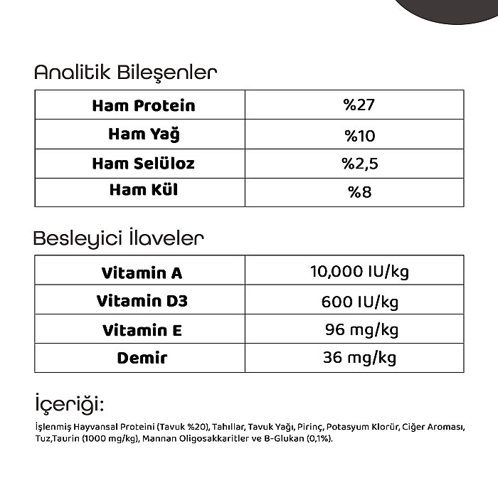 Teqir Yetişkin Kuru Kedi Maması Tavuklu 10 Kg - 4